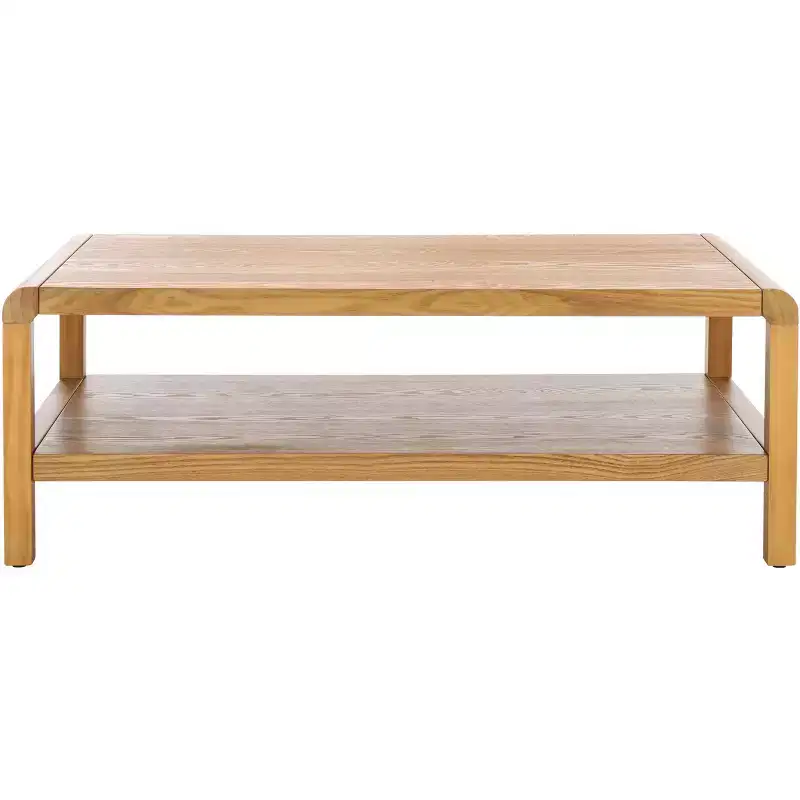 Omara 1 Shelf Coffee Table - COF2316A - Natural - Safavieh