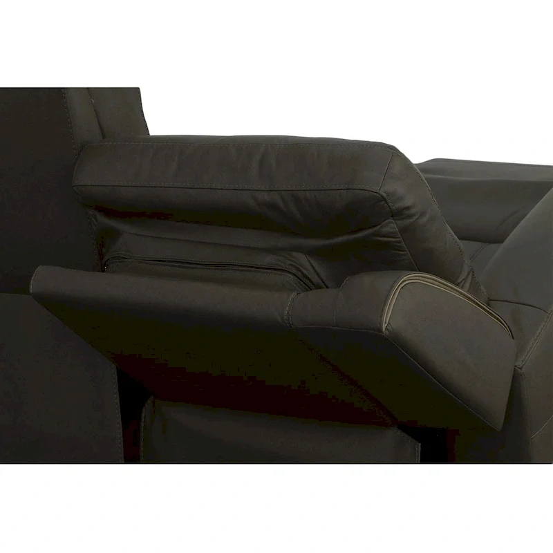 Top Grain Leather Power Reclining Sofa with Power Headrests and Zero Gravity