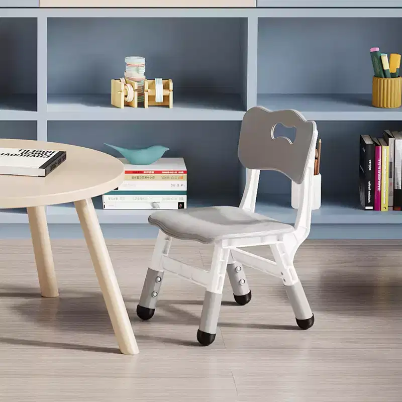 3-Level Height Adjustable Kids Chairs - Plastic Toddler Chairs with Non-Slip Pads for Children Ages 2-12