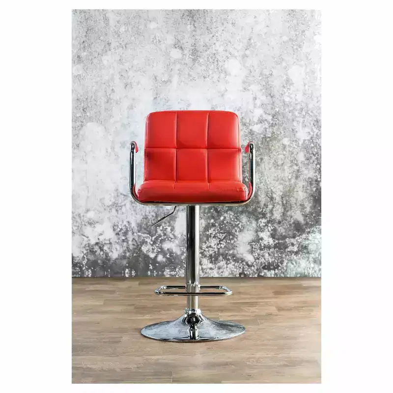 24/7 Shop At Home Ethan Adjustable Swivel Barstool with Arms Furniture of America