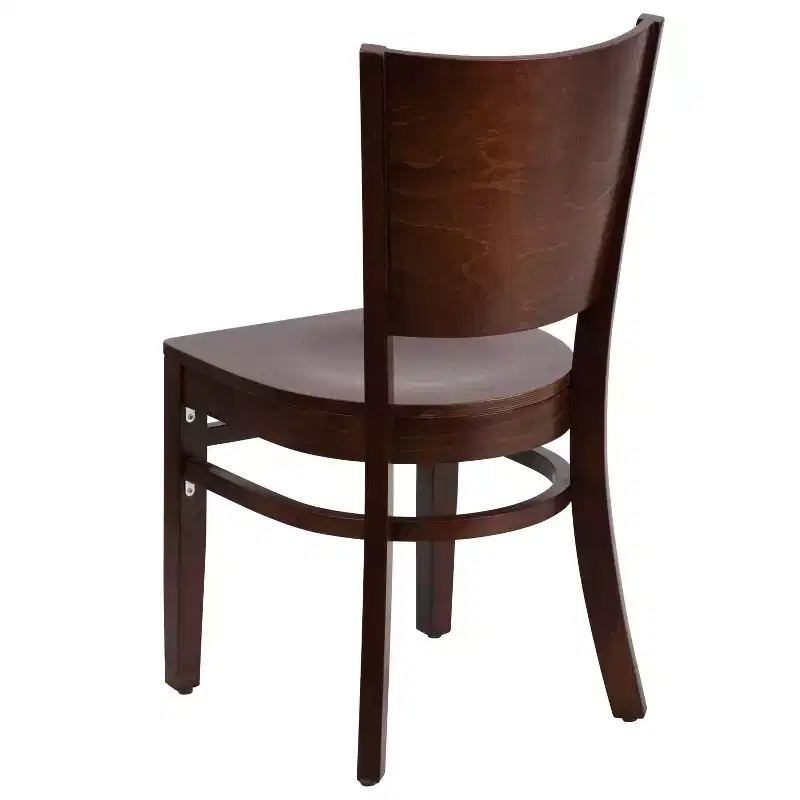 Emma and Oliver Solid Back Wooden Restaurant Dining Chair