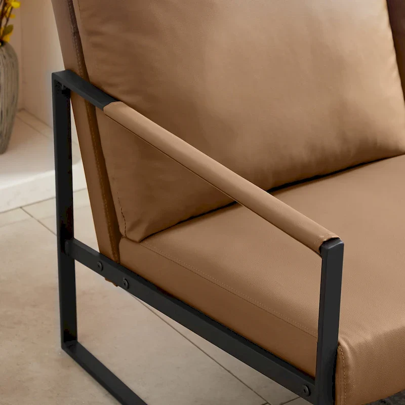 Accent Arm Chair with Extra Thick Padded Backrest and Seat Cushion Sofa Chairs