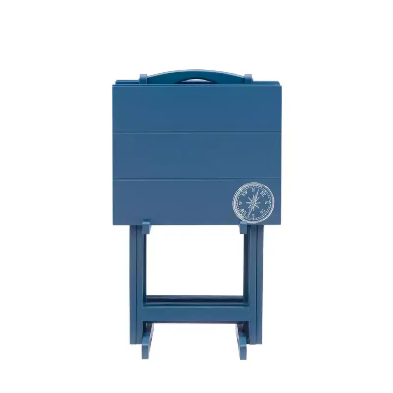Linon Compass Tray Table Set