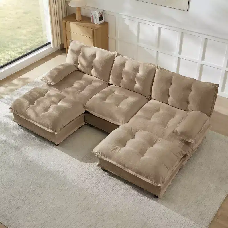 GDFStudio Havenridge Modular 107  U Chenille Sectional Sofa