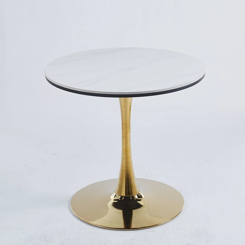 5-Piece Pedestal Dining Set with Mdf Table Top