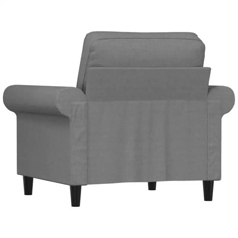 Sofa Chair Light grey Polyester (fabric), metal, plywood