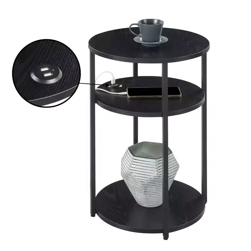 Breighton Home Samuel 3 Tier End Accent Table