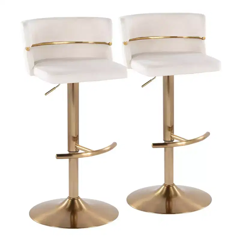 Set of 2 Adjustable Barstools - LumiSource