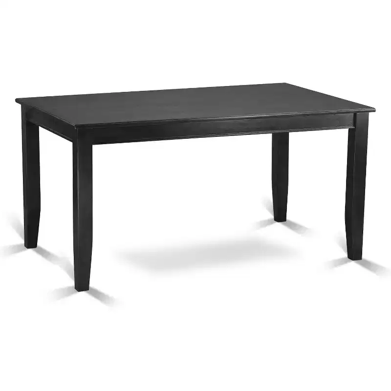 Modern 5 Piece Dining Set Kitchen Table & 4 Chairs Black