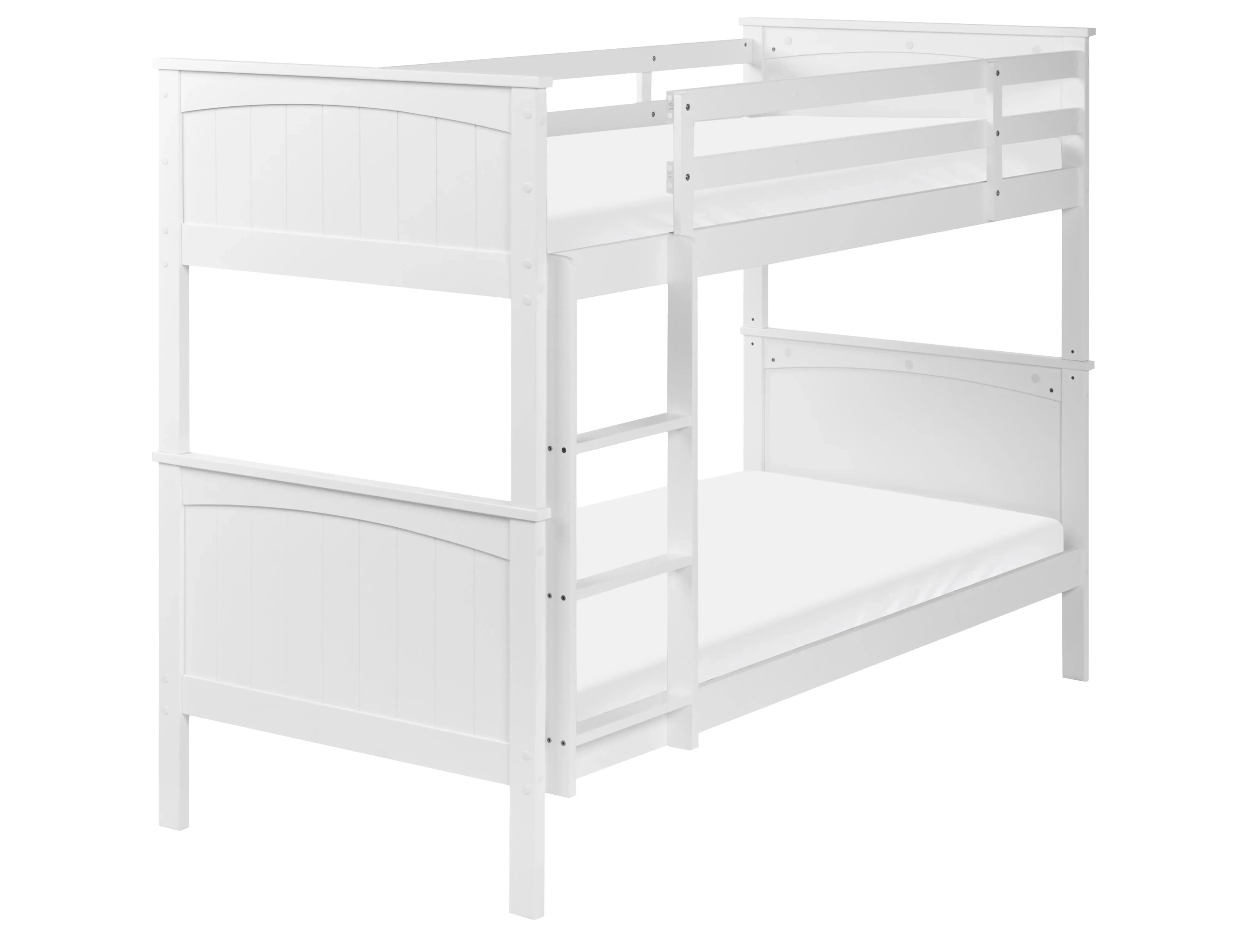 Letto a castello Legno di pino  90 x 200 cm Bianco