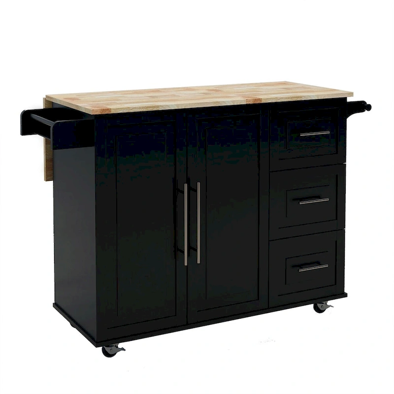 Multi Functional Kitchen Island&Cart/Buffet with Spice Rack and Towel Rack
