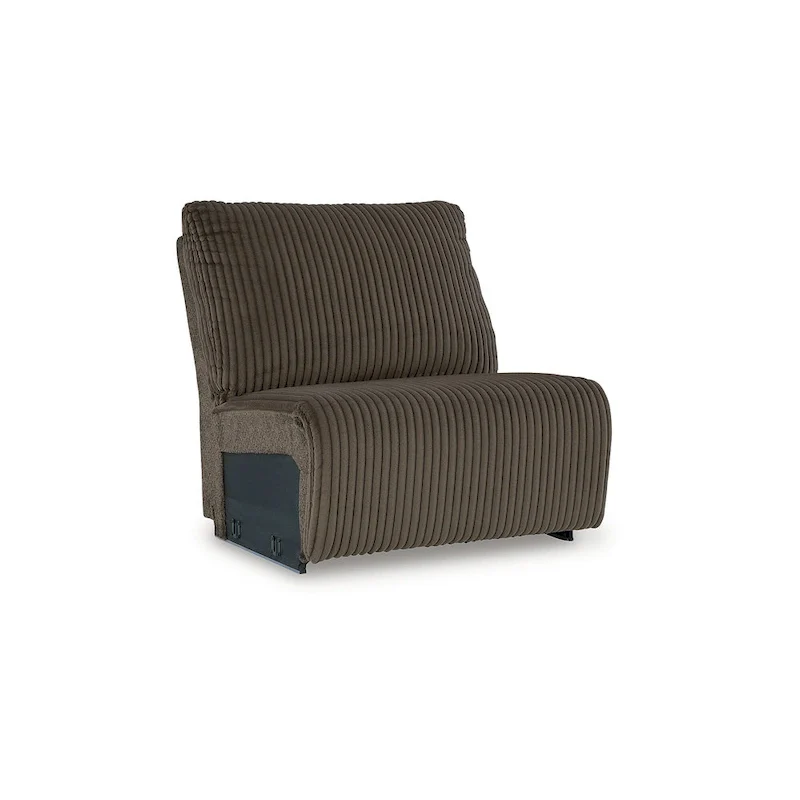 Top Tier Brown 6-Piece Reclining Sectional with Chaise - 147W x 134D x 41H