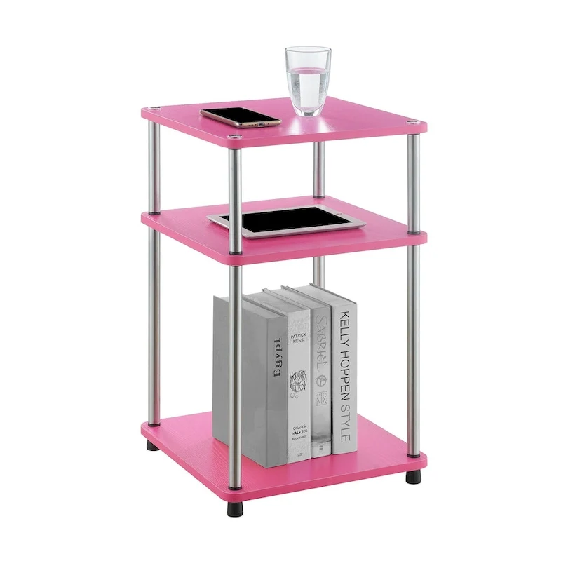 Convenience Concepts Designs2Go No Tools 3 Tier End Table