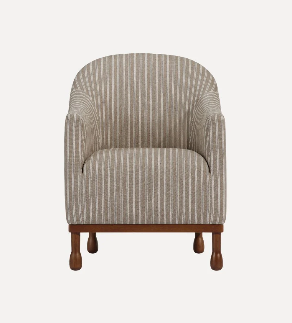 Chair, Stripes - Dimensions: 27.32 W ?¨¢ 29.50 D ?¨¢ 36.50 H | Weight: 50 lbsThe Chair is a captain's chair worth captaining.