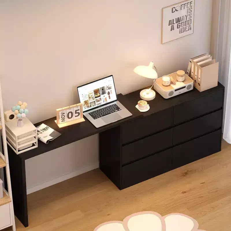 Famapy Convertible Dresser,Makeup Vanity Desk with 6 Drawers,Study /Computer Desk,All - in - One Storage Unit for Home Office Space Upgrade