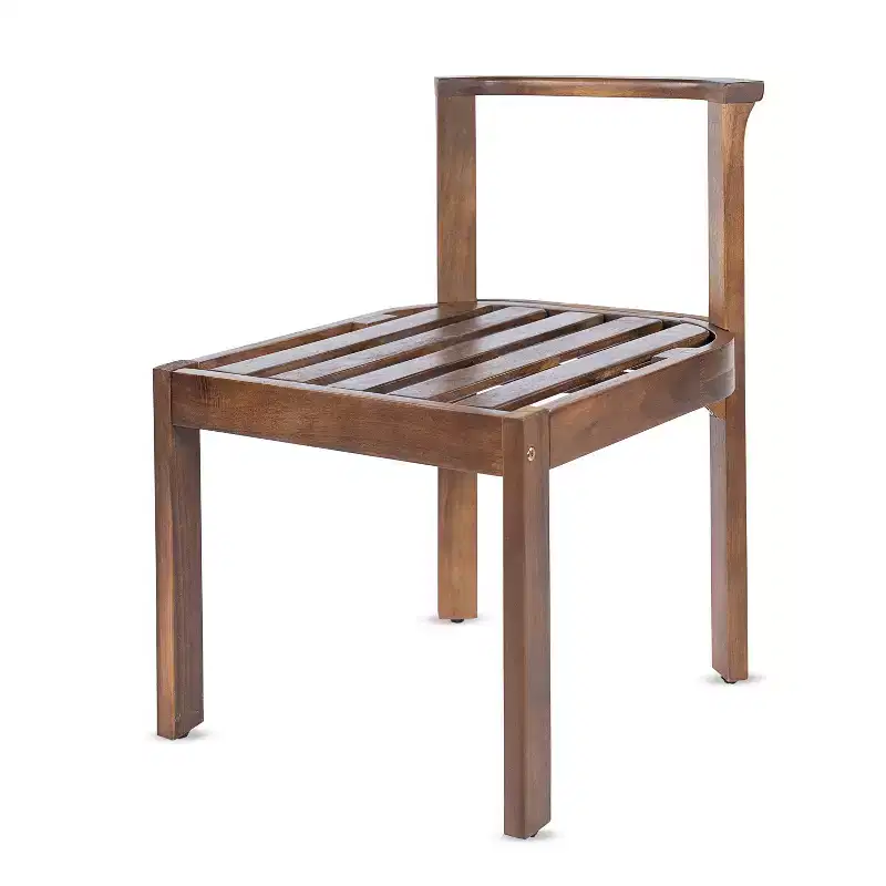 Christopher Knight Home Grayson Patio Modern Acacia Wood Armless Dining Chairs with Cushions