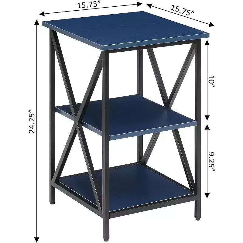 Rectangle Metal End Table