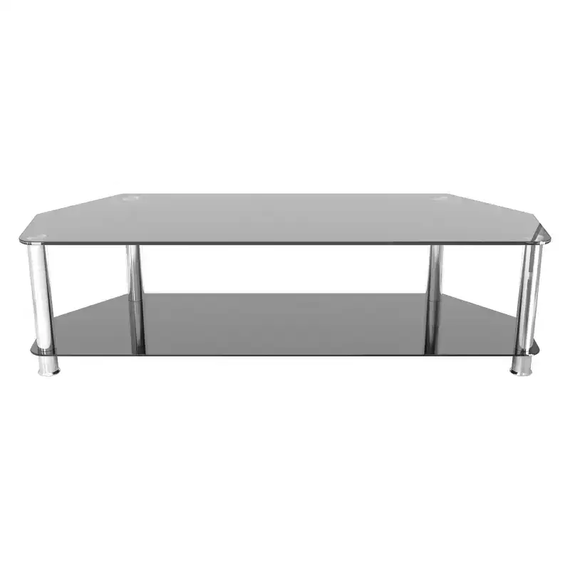 Glass Shelves TV Stand for TVs up to 65