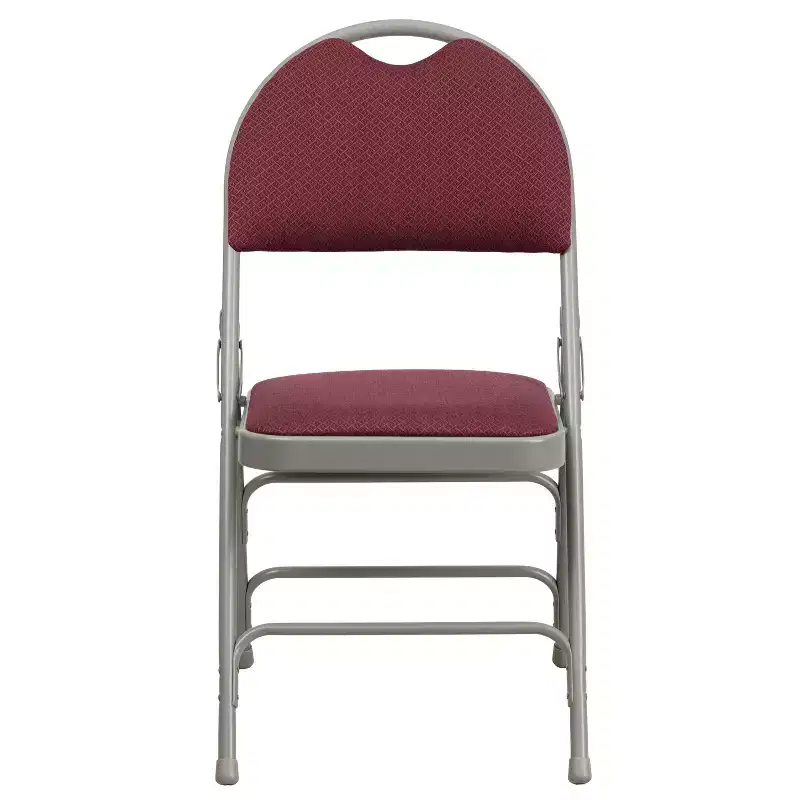 Emma and Oliver 2 Pack Home & Office Easy-Carry Party Events Padded Folding Chair