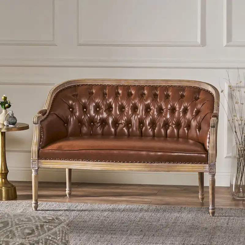 Faye Tufted Upholstered Loveseat by
