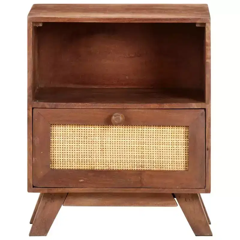 Bedside Cabinet in Solid Mango Wood – 15.7