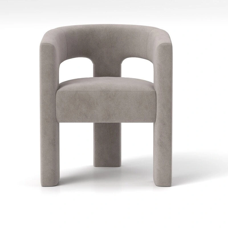 SEYNAR Modern Glam Velvet Upholstered Dining Chair, Open-Back Accent Chair Set of 4