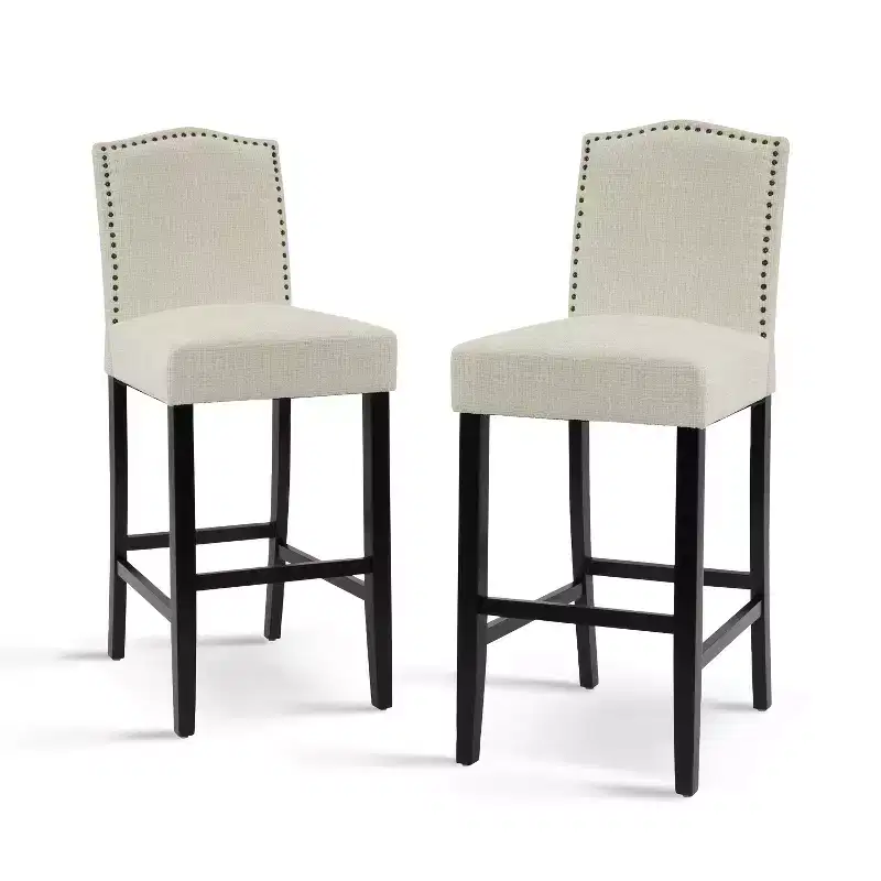 Bar Stool Counter Height Stool Dining Chair Pub Kitchen Stool, PU Leather Upholstered -