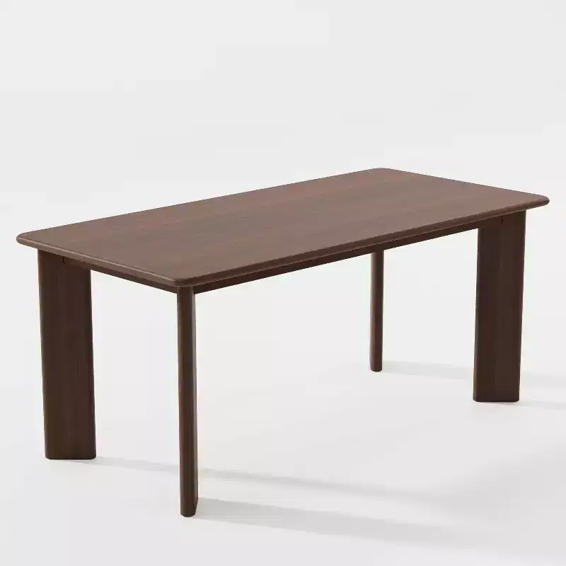 Dovelina 67 Wood Dining Table Mid-Century Modern Kitchen Table Dining Room Table for 6 People - Walnut