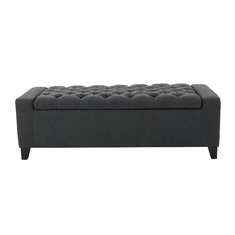 TUYOHW Upholstered Bench with Soft Cushion, Modern Bench for Living Room and Bedroom, Comfortable Bench for Adults