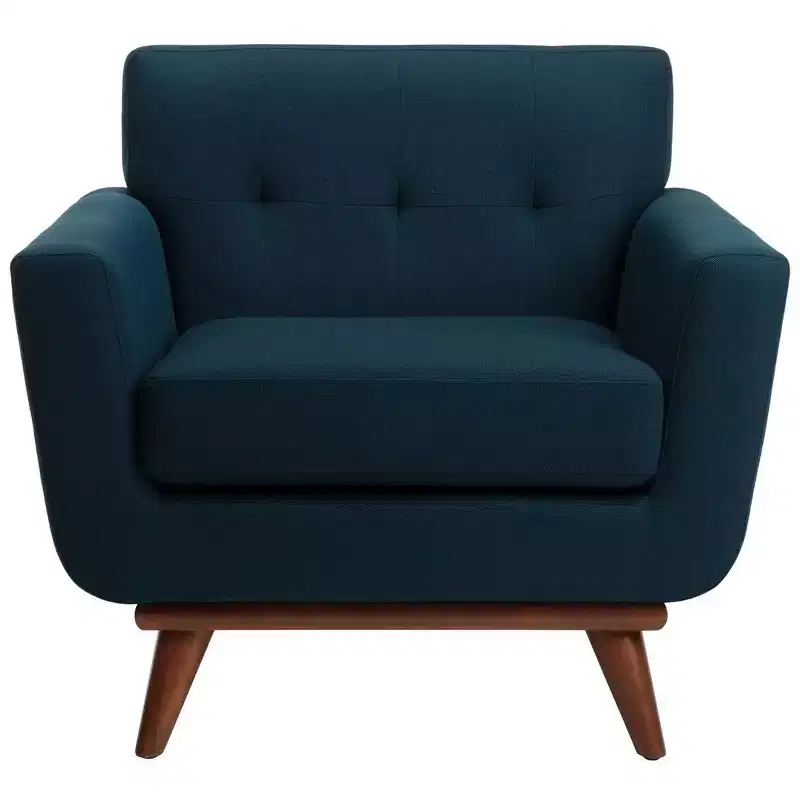 Opal Linen Tufted Arm Chair - SFV4727 - Safavieh Couture