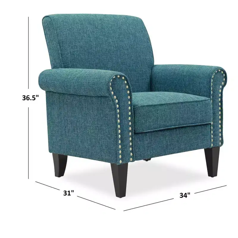 HL Home,Traditional Armchair with Nailheads