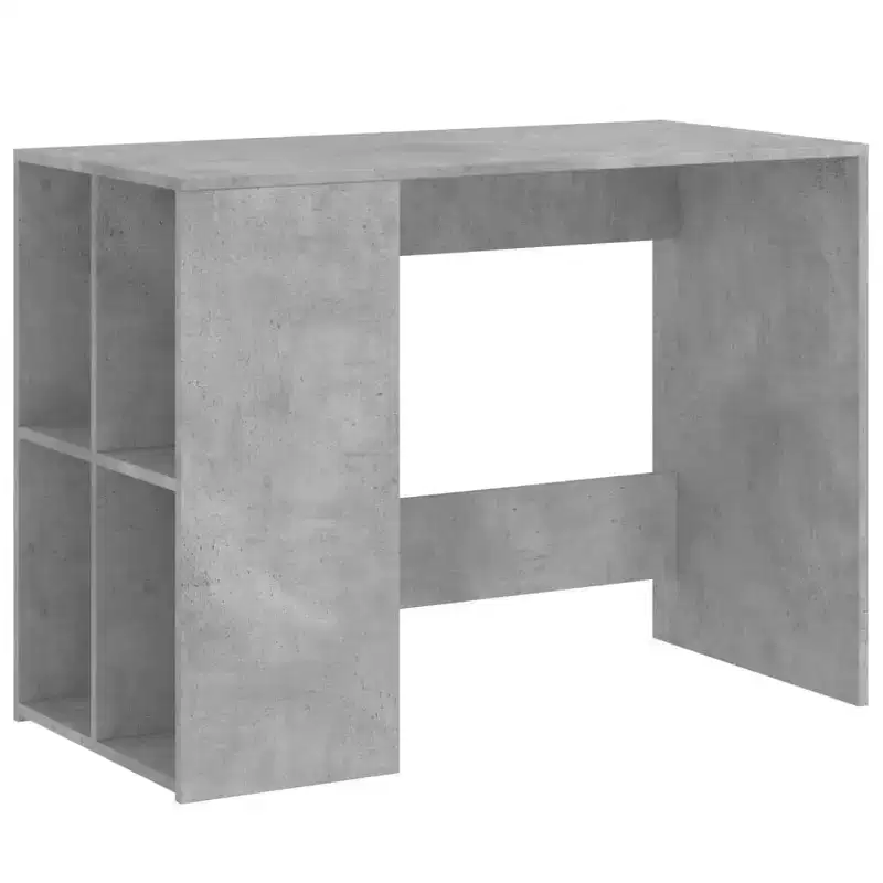 Desk White Engineered Wood Medium Desk Rectangular Modern