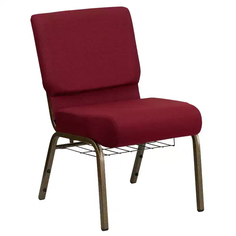 Flash Furniture HERCULES Series 21''W Church Chair with Book Rack