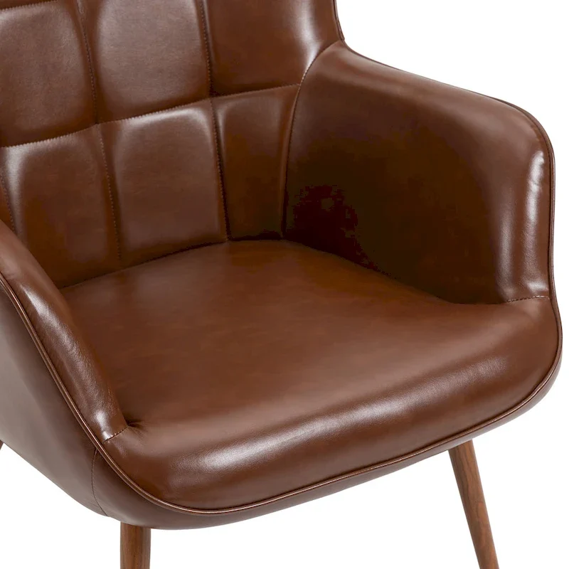 Set of 2 Modern Accent Chair Wingback Armchair