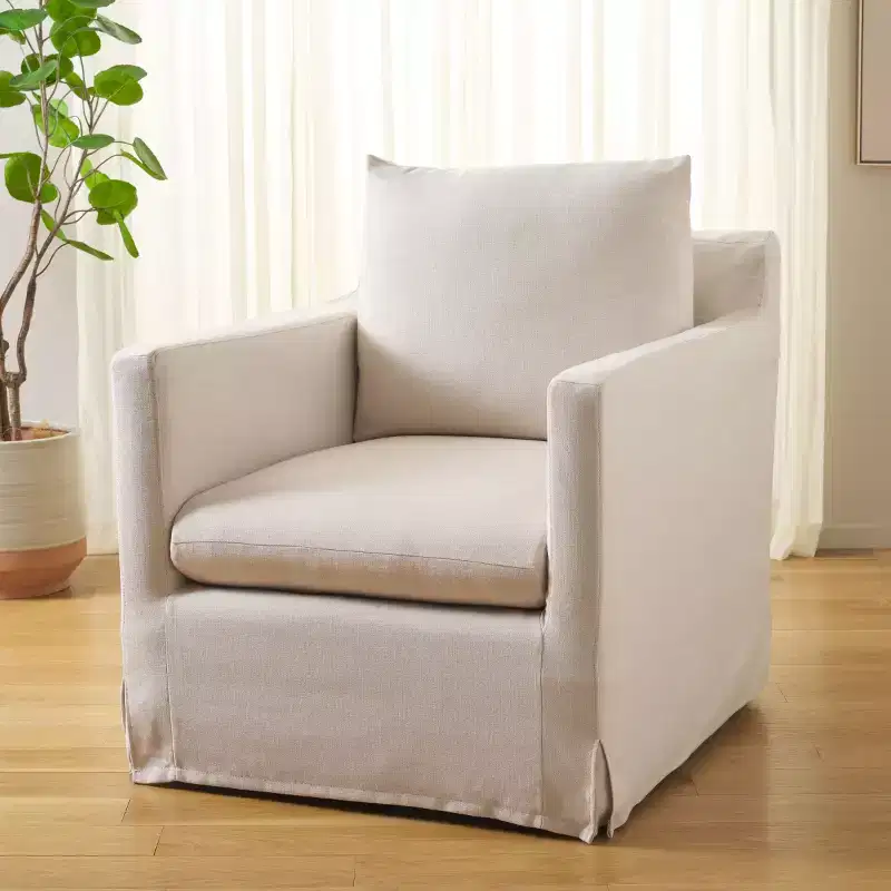 Hadara Swivel Accent Chair - ACH4513A - Bone - Safavieh