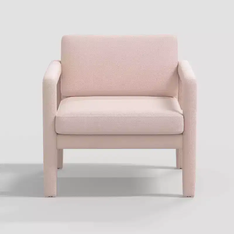 Sculptural Fully Upholstered Accent Chair