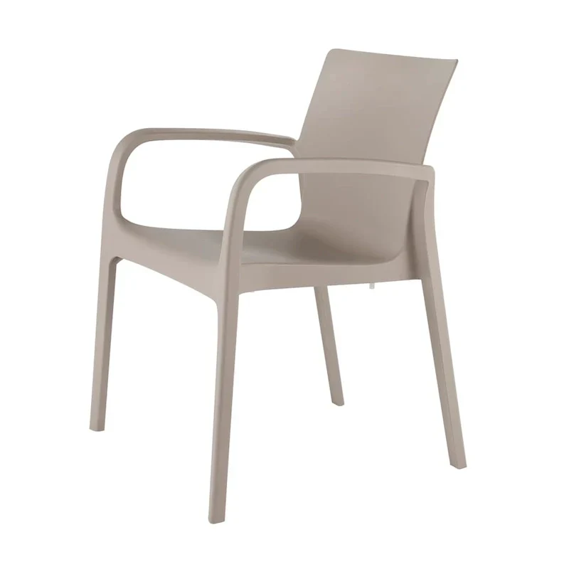 Alissa Resin Stackable All-Weather Dining Armchair, Set of 2