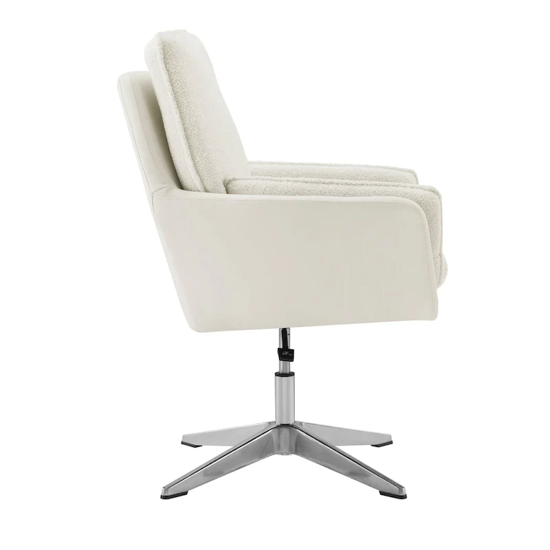 Marcia Swivel Sherpa Chair Accent Chair