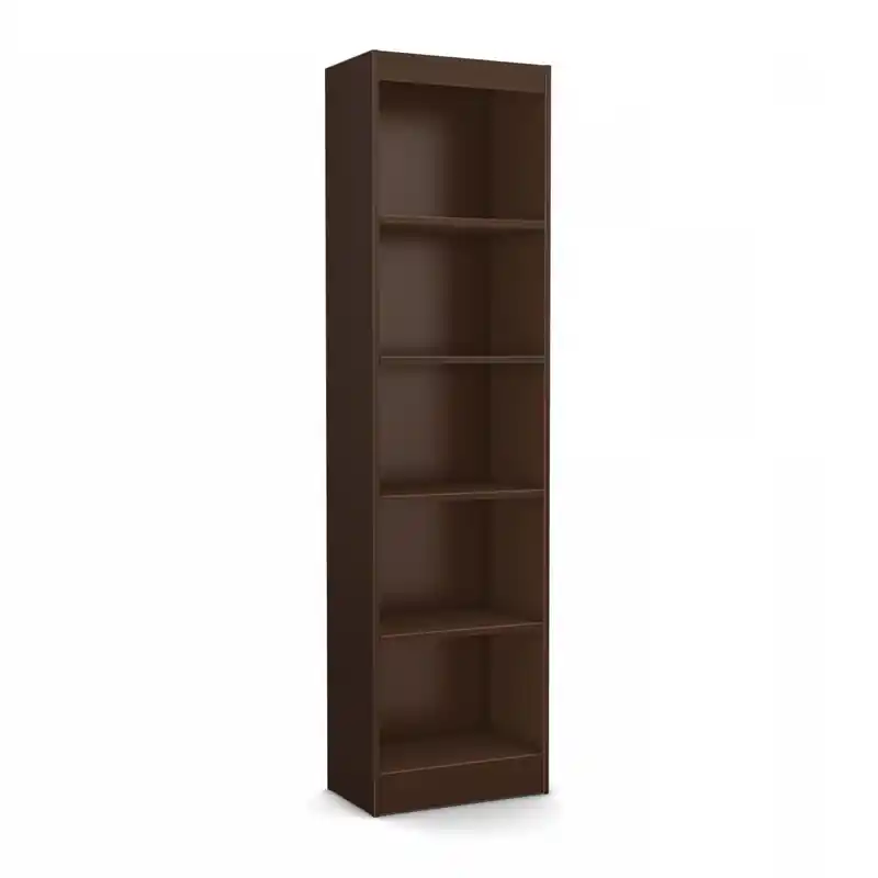 5-Shelf Narrow Bookcase