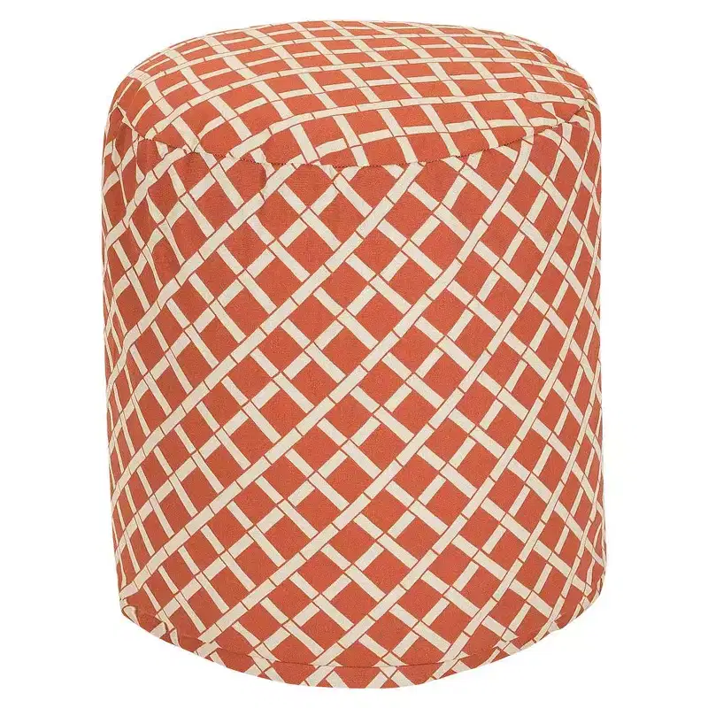 Pouf Bamboo Burnt