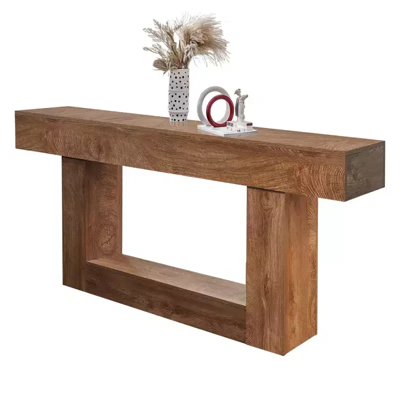 63 Inch Wood Console Table, Rectangular Sofa Table for Entrance, Hallway, Living Room and Foyer, Farmhouse Style