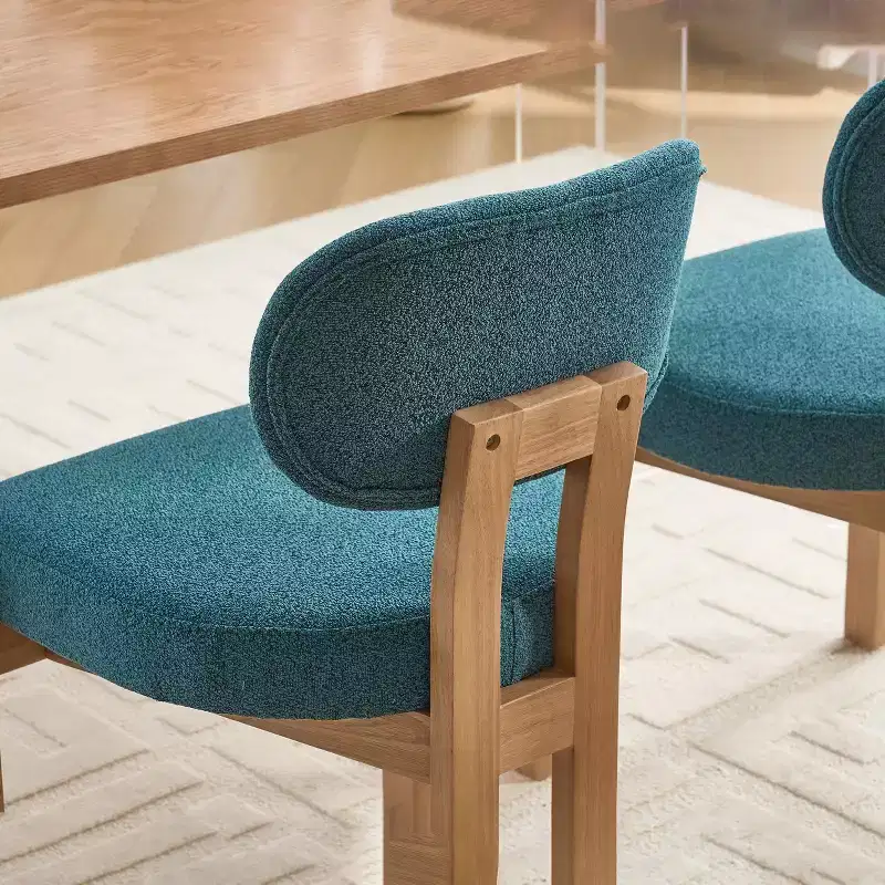 Chenille Upholstered Side Chair Dining Chairs