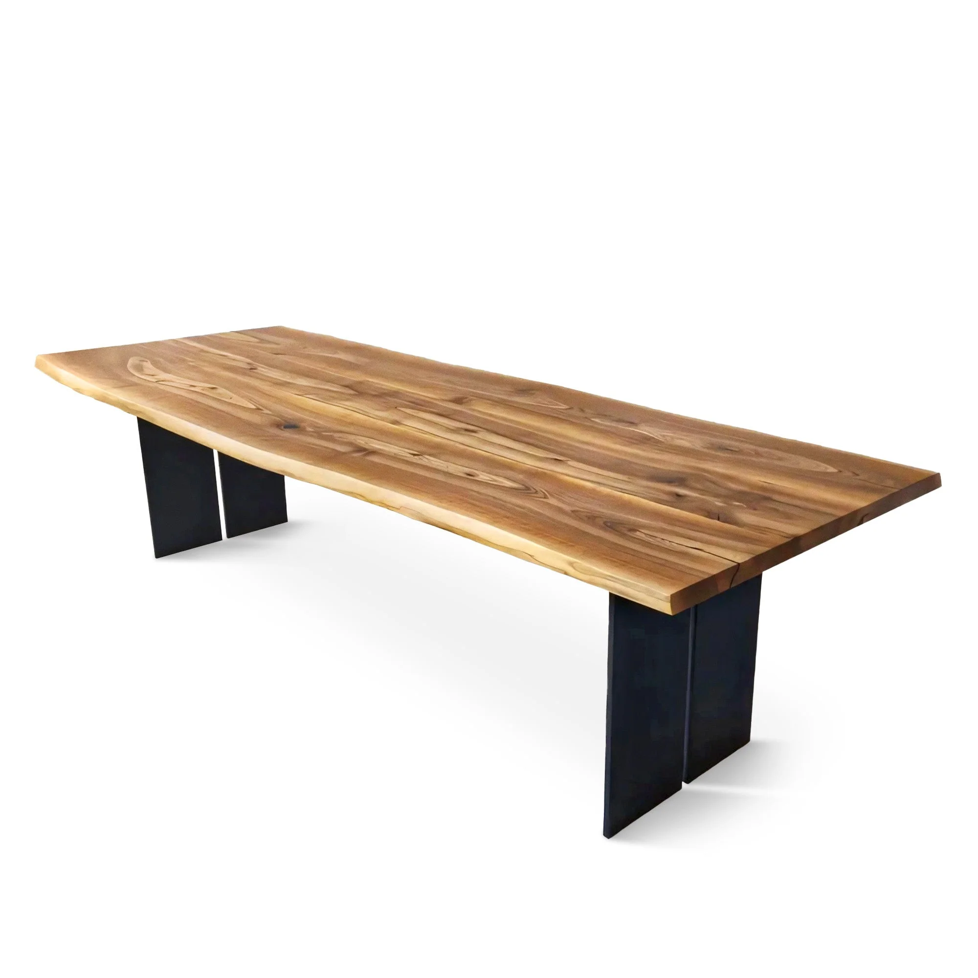 Walnut Dining Table - Introducing theGwen dining table in solid walnut - a piece that seamlessly blends the serene charm of rural life