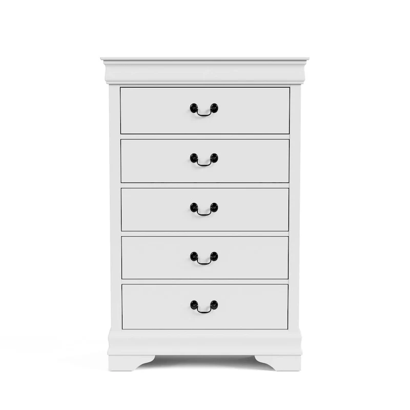 Furniture of America Devi Traditional 3-Piece Solid Wood Nightstand and Chest Set