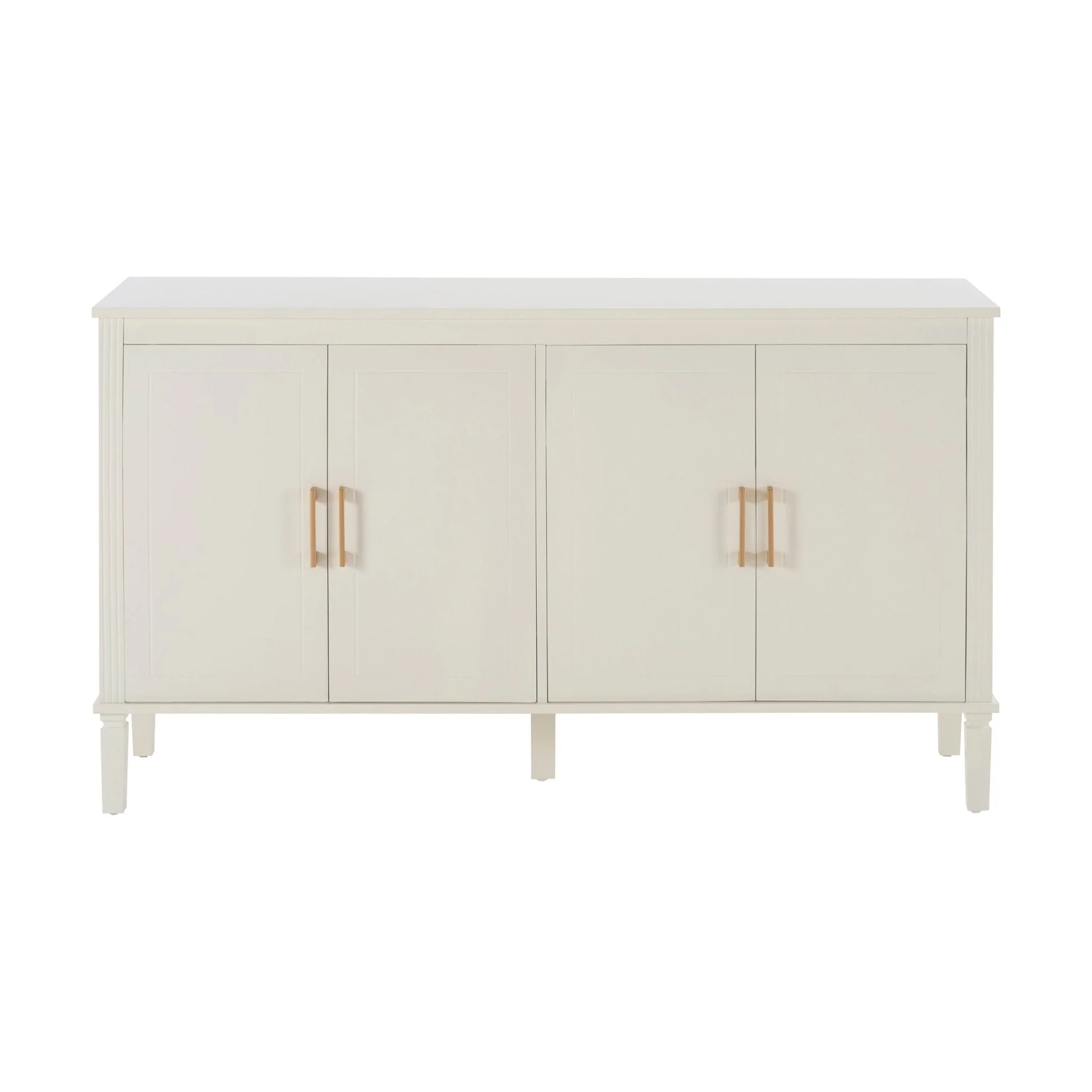 Classic Natural Painted Sideboard with 4 Doors for Living Room