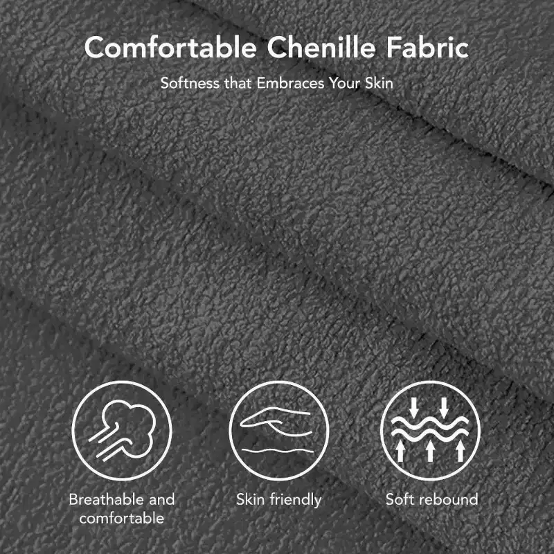 51 Inch 3-in-1 Pull-Out Sleeper Sofa Bed, Convertible Loveseat with Reclining Adjustable Backrest, Chenille Upholstered Couch, Side Pocket