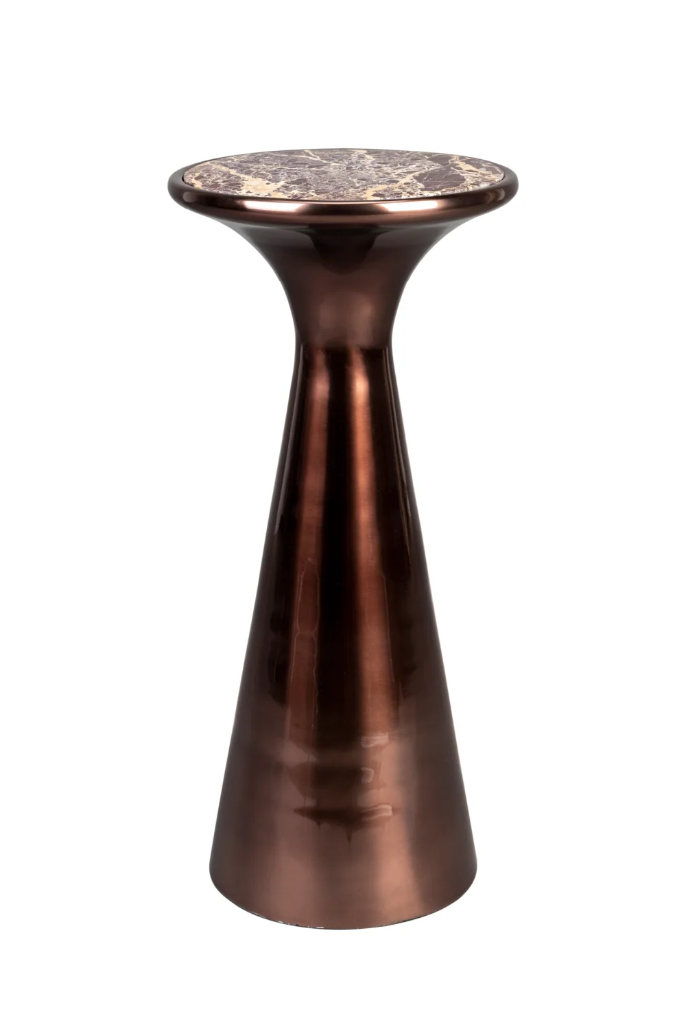 Brown Marble Side Table