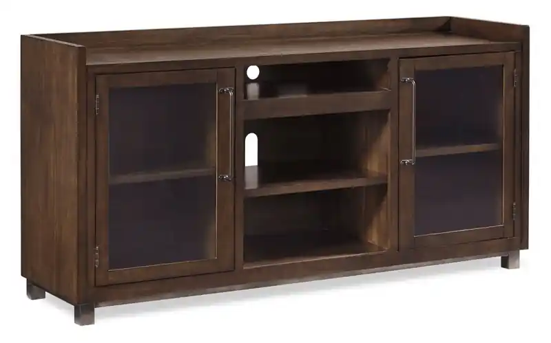 70 Traditional TV Stand with Storage and Cable Management for TVs up to 80- Brown