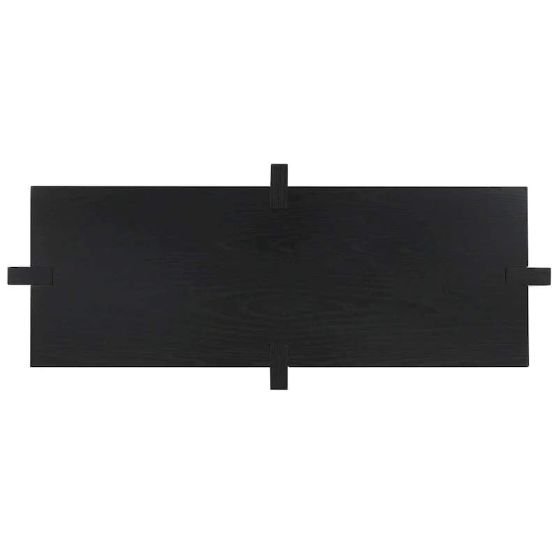 Rectangular Oak Veneer Wood Console Table - 48W x 20D x 30H