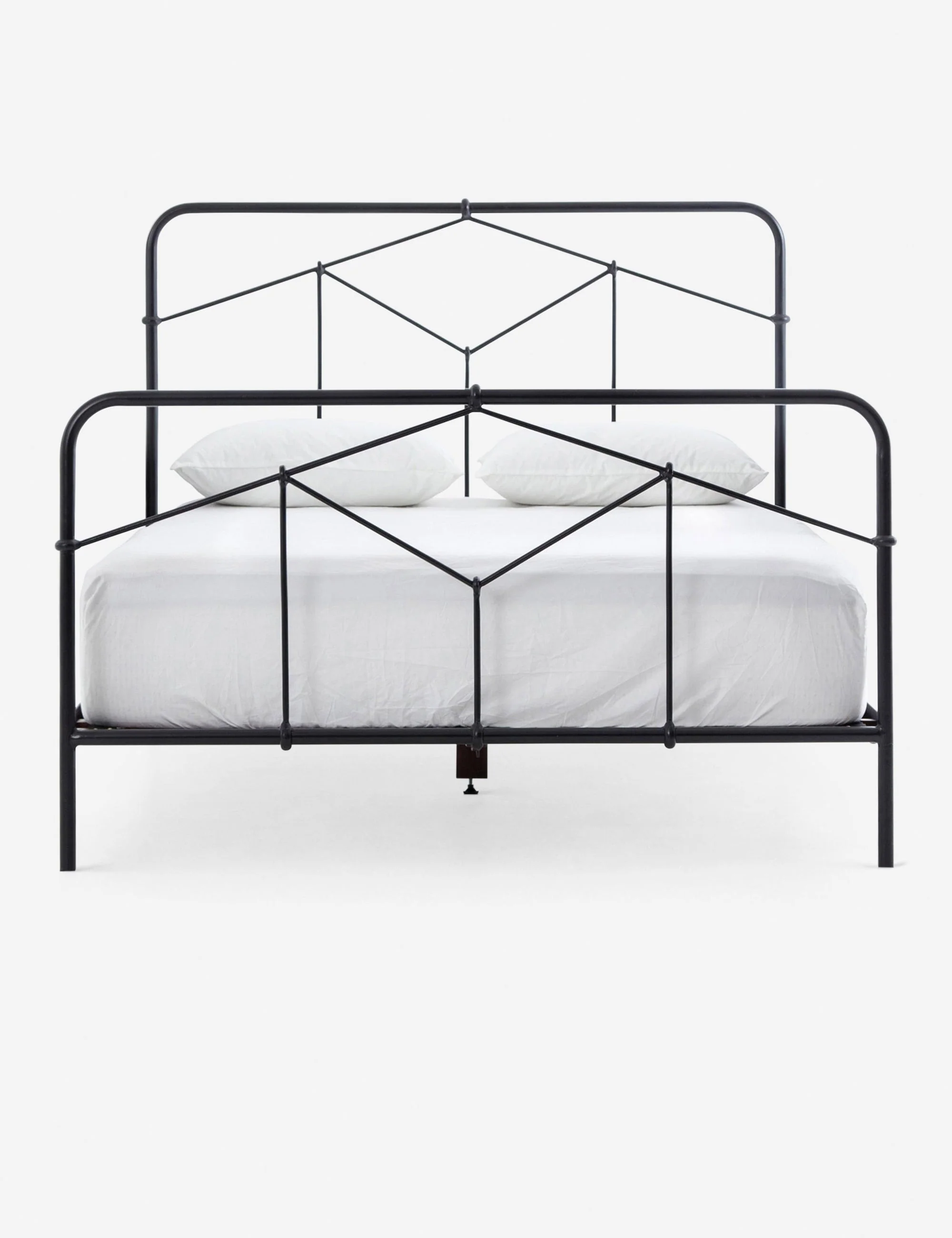 Bed The Bed is a timeless look with iron tubing characteristics of vintage European bedrooms. Keep your bedding style simple for an airy, easy vibe.